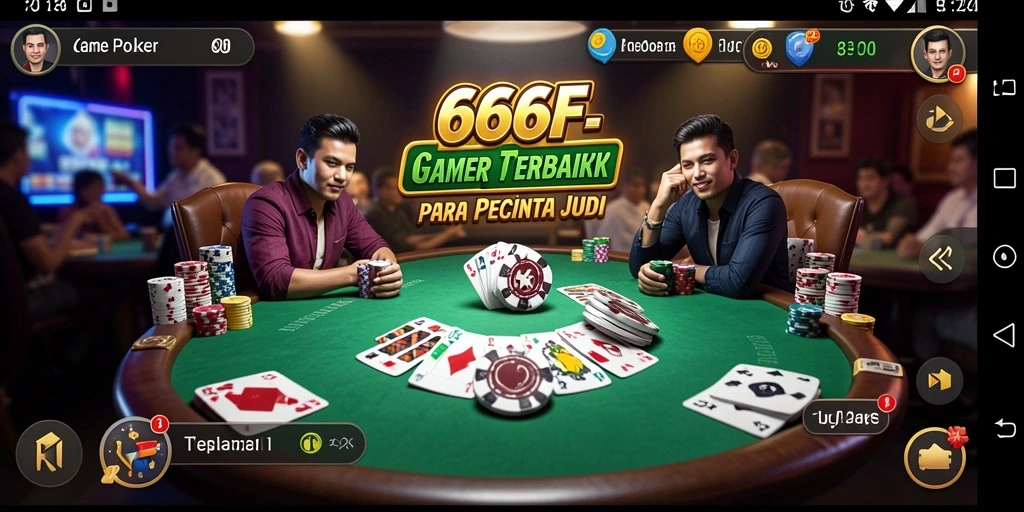 Gameplay seru Poker di aplikasi 666F dengan fitur menarik.