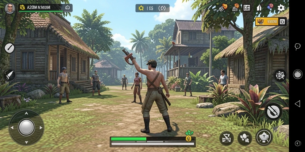 Tampilan gameplay A200M dengan interaksi sosial yang menyenangkan.