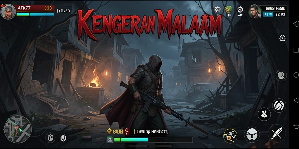 Tampilan gameplay menakutkan dari AFK77 yang penuh ketegangan.