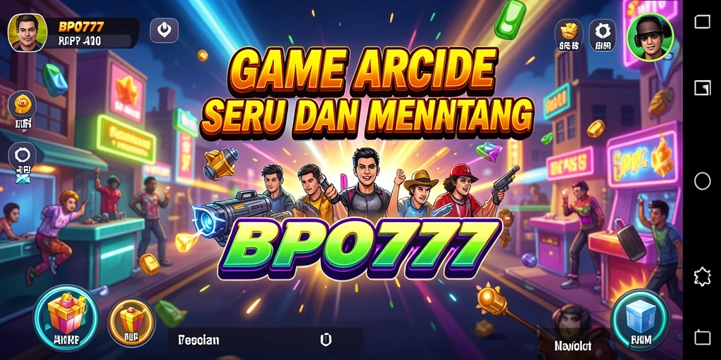 Screenshot BPO777 menampilkan aksi seru dalam game Arcade.
