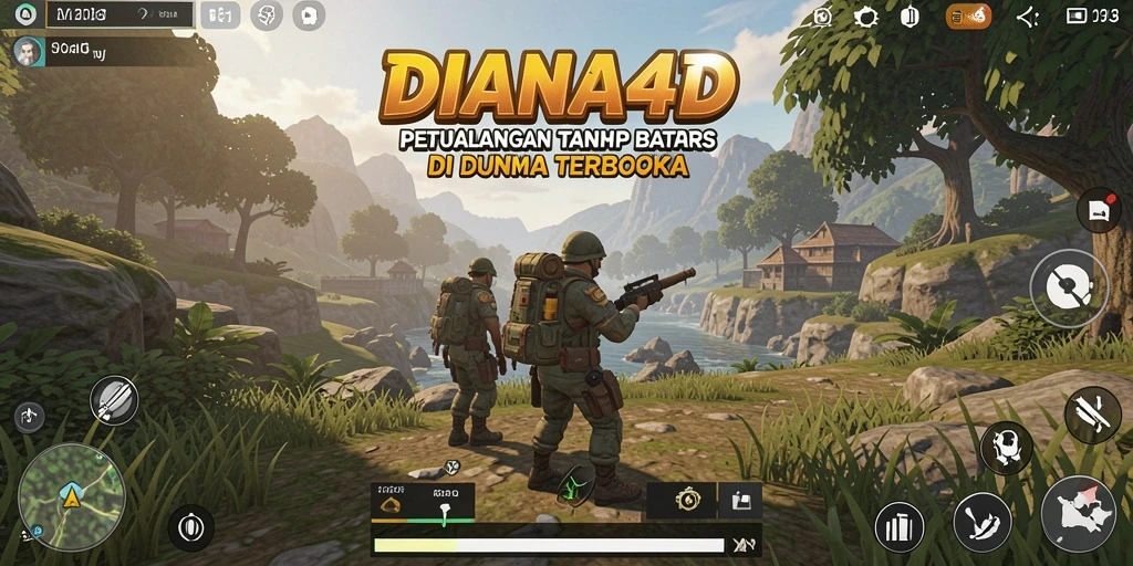 Tampilan gameplay seru di dunia terbuka DIANA4D.