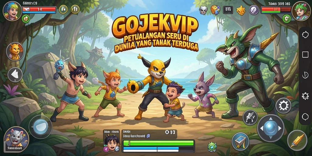 Tangkapan layar menunjukkan gameplay penuh aksi dan petualangan.