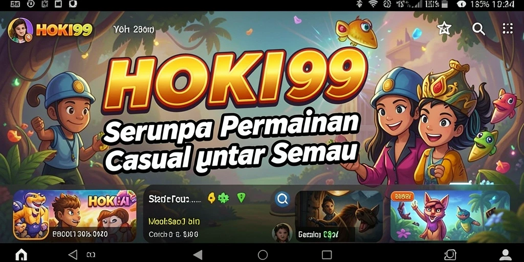 Screenshot utama HOKI99 menunjukkan keseruan gameplay Casual.