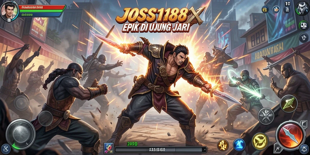 Screenshot gameplay JOSS188 menampilkan pertarungan seru dan dinamis.