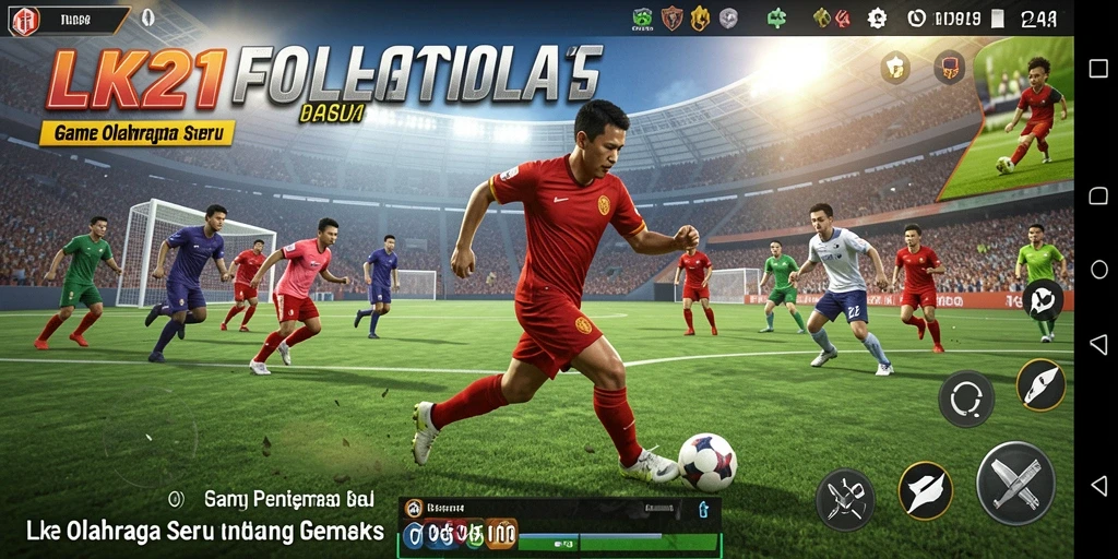 Tampilan gameplay seru dari LK21, menampilkan aksi olahraga yang mendebarkan.