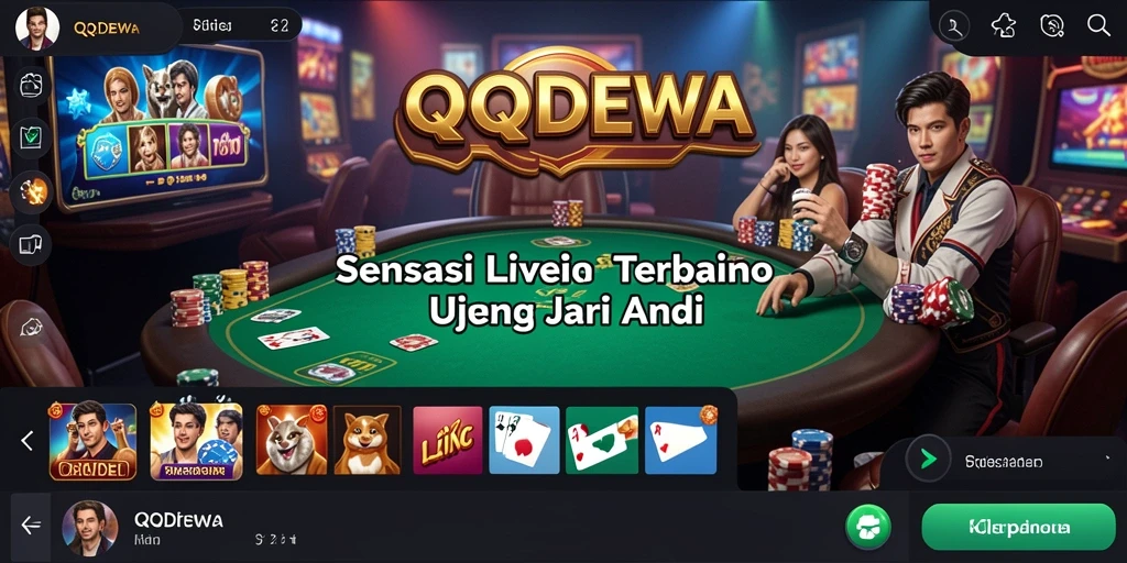 Gameplay Live Casino yang mendebarkan di QQDEWA.