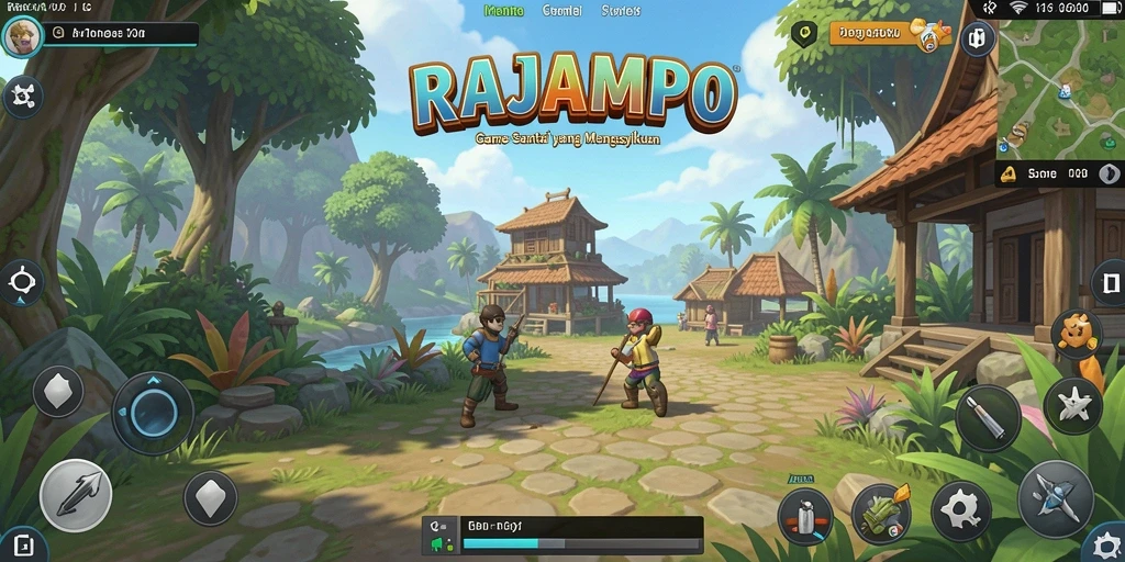 Tampilkan gameplay seru dari RAJAMPO yang menghibur.