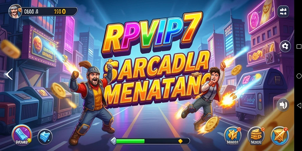 Tangkapan layar RPVIP7 memperlihatkan gameplay Arcade yang seru dan dinamis.