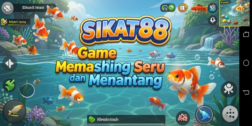 Tampilan gameplay seru dalam permainan memancing SIKAT88.