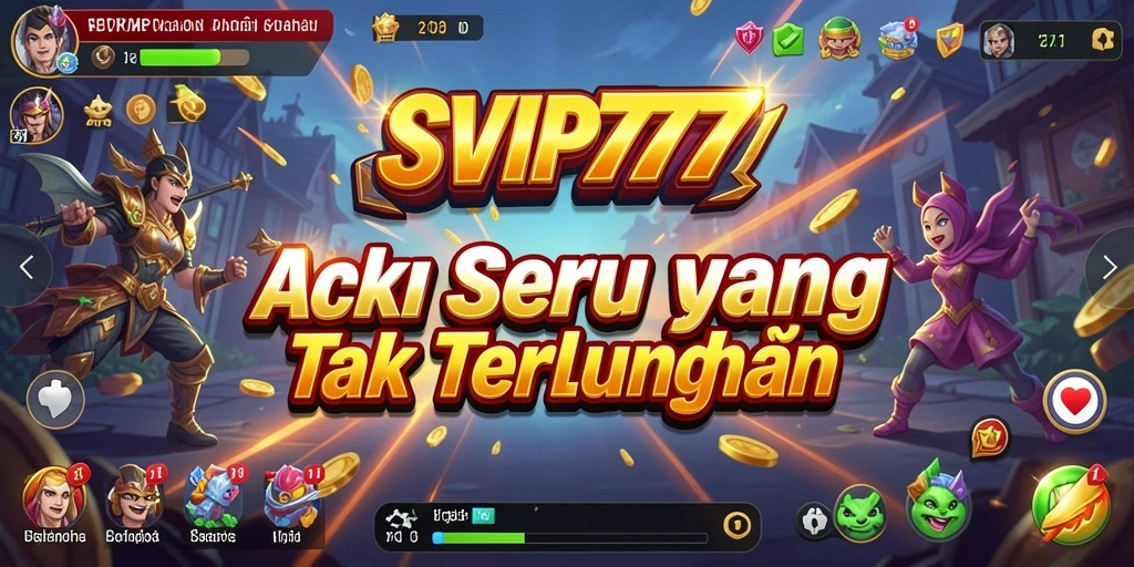 Tampilan gameplay seru di SVIP777 dengan aksi mendebarkan.