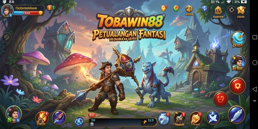 Tampilan gameplay petualangan seru di TOBAWIN88.